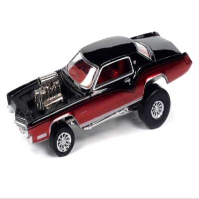 Round 2 1967 Eldorado El Diablo Tuxedo Black and Red Velvet Metallic Zingers! Limited Edition to 2620 Pieces Worldwide Street Freaks Series 1/64 Diecast Model Car by Johnny Lightning JLSF026-JLSP359A