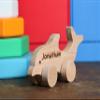 Wooden Puppy Dog Push Toy, Waldorf and Montessori Animal Toy, Personalized Toy Gift, Gift for Baby Shower, Wooden Toy, Personalized view 3