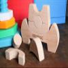 Montessori STACKING TOY Rocket, Personalized with Name, Astronaut Kid Toy, Custom Wood Stacking Toy, Personalized Toy Gift, Gift for Baby Shower view 4
