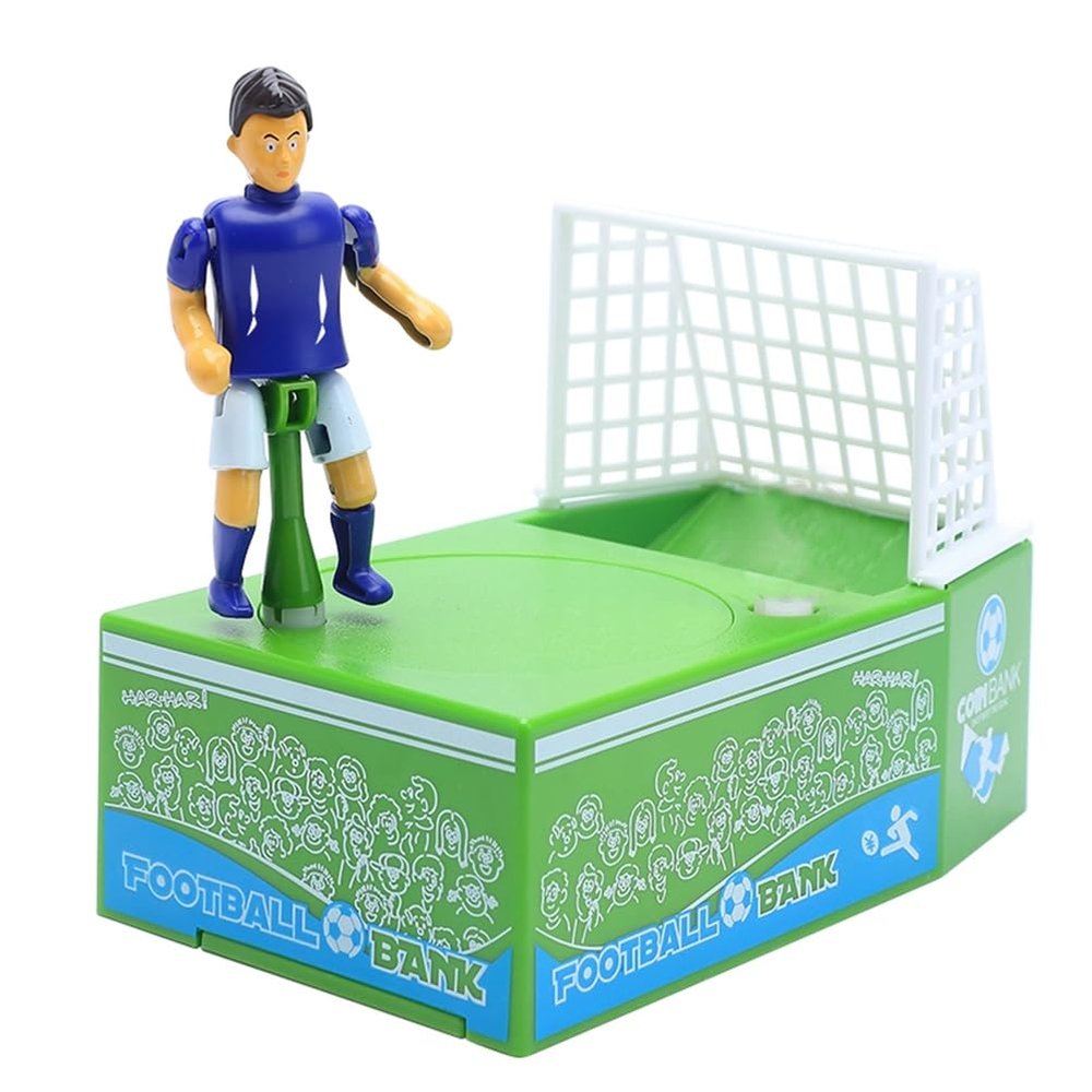 Abaodam Football Coin Bank Football Soccer Kids Soccer Ball Toy Coins Money Bank Figurine Toy Coin Kid Field Child Piggy Sports, Medium, Green