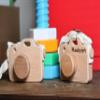Wooden CAMERA TOY, Kids Gift for Christmas, Toys for Toddlers, Montessori, Sensory, 1st Birthday Gift, Sensory Toys, Handcrafted Gifts, Toy with Name view 3