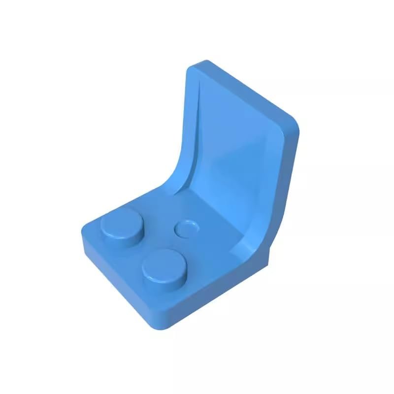 Gobricks GDS-1308 4079 Seat/Chair 2x2, Medium Blue, 50 pcs Brick Parts