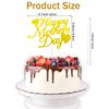 15pcs Happy Mother's Day Cake Topper Gold Glitter Cake Topper Mothers Day Cupcake Topper Heart Shaped Cake Picks Cake Accessories for Mom's Birthday Mother's Day Gifts Cake Decoration Party (Gold) view 3
