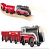 Toy Train Accessory Lifting Bridge and Electric Train Set for Wooden Tracks, Battery Operated Train Toy with Train Bridge Compatible with Thomas, Brio, Melissa and Doug view 2