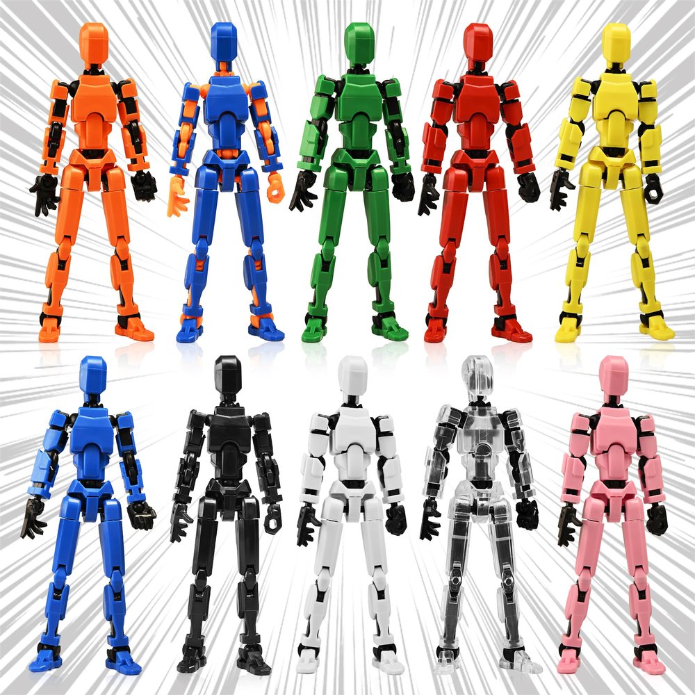 GAOFBA Assembly RequiredShoulder Armor Upgrade 10pcs Lucky 13 Action Figures, Dummy Titan 13 Action Figures, Multi-Jointed Movablewith 3 Hand-Shapes, 4 Weapons (10PCS)
