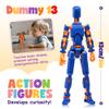 GAOFBA Assembly RequiredShoulder Armor Upgrade 10pcs Lucky 13 Action Figures, Dummy Titan 13 Action Figures, Multi-Jointed Movablewith 3 Hand-Shapes, 4 Weapons (10PCS) view 2