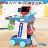 Doctor Kit for Kids, Pretend Doctor Playset for Toddlers with Cart, Costume and Stethoscope, Role Play Medical Toy for Girls Boys Toddlers 3-8 Birthday Gifts view 2