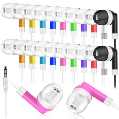 ZXQZYM 30 Packs Kids Earbud Headphones Bulk,Wired Earphones