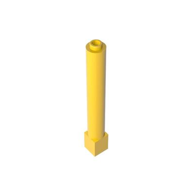 XYEIUGO Gobricks GDS-1326 43888 Support 1x1x6 Solid Pillar, Yellow, 50 pcs