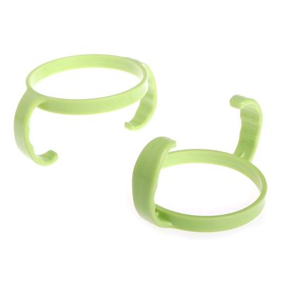 2 Pack Baby Bottle Holder Feeding Bottles for Comotomo Easy Cleaning 2 Count (Pink/Green) Easy Grip Plasic Handles Feeding Bottle Handles Bottle Handles for Baby Baby Bottle Handles Baby Bottle Baby