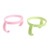 2 Pack Baby Bottle Holder Feeding Bottles for Comotomo Easy Cleaning 2 Count (Pink/Green) Easy Grip Plasic Handles Feeding Bottle Handles Bottle Handles for Baby Baby Bottle Handles Baby Bottle Baby view 2