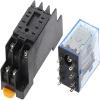 VUBBJCRS Relay 5 Sets MY2P HH52P MY2NJ Relay Coil General DPDT Micro Mini Electromagnetic Relay Switch 110V 220V 12V 24V Power Relay Switch LED view 2