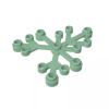 Gobricks GDS-1437 2417 Plant Leaves 6x5, Sand Green, 50 pcs Brick Parts view 1