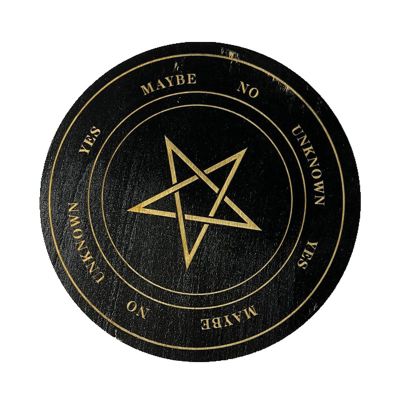 KSTZGTA Star Pendulum Board Divination Dowsing Board Metaphysical Message Board Wooden Wiccan Decision Making Board Star Pendulum Board Dowsing Divination Dowsing Divination Board Wooden