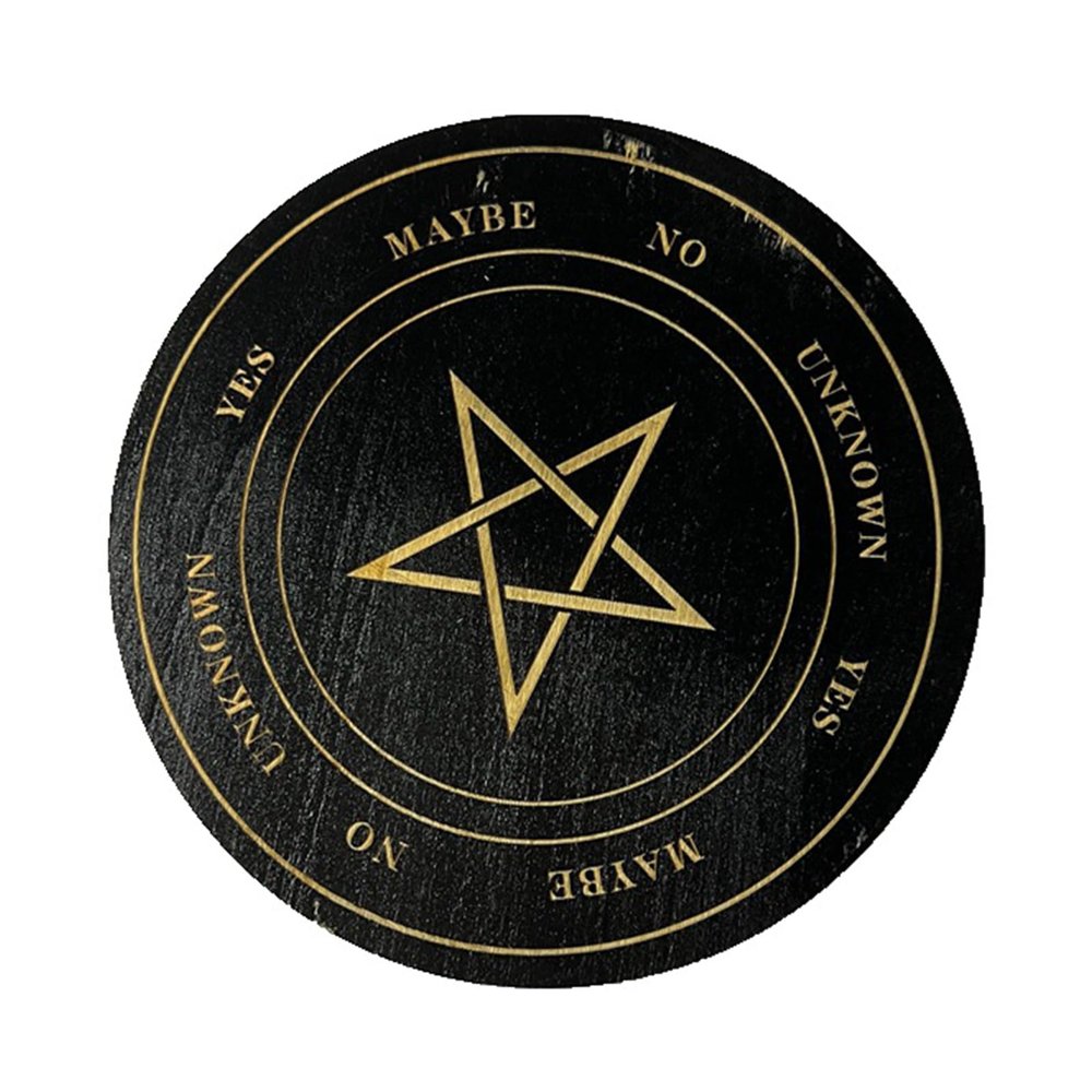 KSTZGTA Star Pendulum Board Divination Dowsing Board Metaphysical Message Board Wooden Wiccan Decision Making Board Star Pendulum Board Dowsing Divination Dowsing Divination Board Wooden