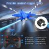 Beffkkip RC Plane 2CH RC Airplane Toys HW39 Fighter 2.4GHz Remote Control Plane RTF for Beginner, Kids and Adults F35 Aeroplane with Night Lights USB Charging (Blue) view 4