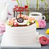 12Pcs Happy Mother's Day Cake Topper Acrylic Cake Topper Mother's Day Cupcake Topper Heart Shaped Cake Picks Cake Accessories for Birthday Mother's Day Gifts Cake Decoration Party (Red) view 3