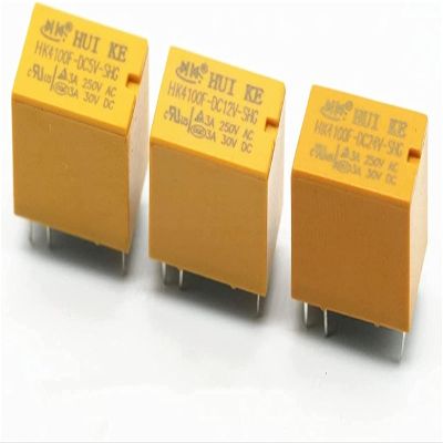 VUBBJCRS Relay 10pcs/lot Relay HK4100F-DC24V-SHG HK4100F-DC12V-SHG HK4100F-DC5V-SHG HK4100F-DC03V-SHG 3V 5V 12V 24V 3A 6pins Mini Power Relays (Size : HK4100F-DC24V-SHG)