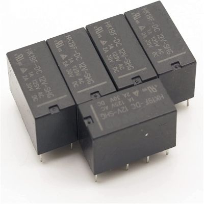 VUBBJCRS Relay 5PCS Relay HK19F-DC5V-SHG HK19F-DC12V-SHG HK19F-DC24V-SHG HK19F 5V 12V 24V (Size : 24V)