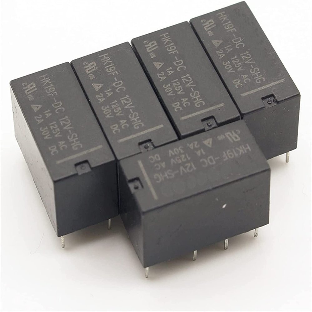 VUBBJCRS Relay 5PCS Relay HK19F-DC5V-SHG HK19F-DC12V-SHG HK19F-DC24V-SHG HK19F 5V 12V 24V (Size : 24V)