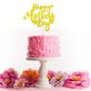 10pcs Happy Mother's Day Cake Topper Gold Glitter Cake Topper Mothers Day Cupcake Topper Heart Shaped Cake Picks Cake Accessories for Mom's Birthday Mother's Day Gifts Cake Decoration Party (Gold) view 2