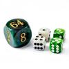 5pcs Set 30MM Backgammon Pearl Dice Set - 30MM (1 3/16") Large Backgammon Doubling Cube Plus 4pcs 16MM Dice (Green/White Marbleized) view 1
