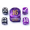 5pcs Set 30MM Backgammon Pearl Dice Set - 30MM (1 3/16") Large Backgammon Doubling Cube Plus 4pcs 16MM Dice(Purple/Black Marbleized) view 4