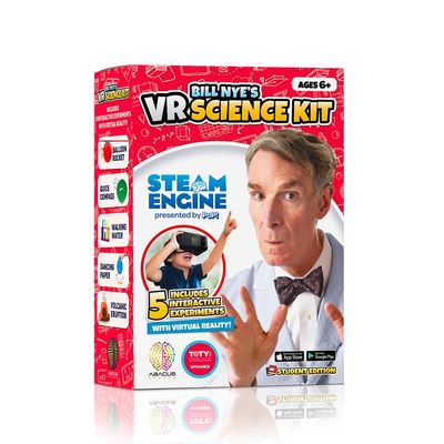 Abacus Brands Bill Nye's VR Science Kit Student Edition - Virtual Reality Kids Book and Interactive STEAM Set - Includes All Materials You Need, Ages 6 and Up