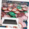 FAVOMOTO Poker Chip Holder Reusable Storage Box for Poker Chips Compact Organizer view 3