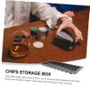 FAVOMOTO Poker Chip Holder Reusable Storage Box for Poker Chips Compact Organizer view 4