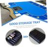 FAVOMOTO Table Poker Chip Tray Plastic Poker Chip Storage Capacity Organized Design for Easy Access for Game and Parties view 2