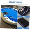 FAVOMOTO Table Poker Chip Tray Plastic Poker Chip Storage Capacity Organized Design for Easy Access for Game and Parties view 4
