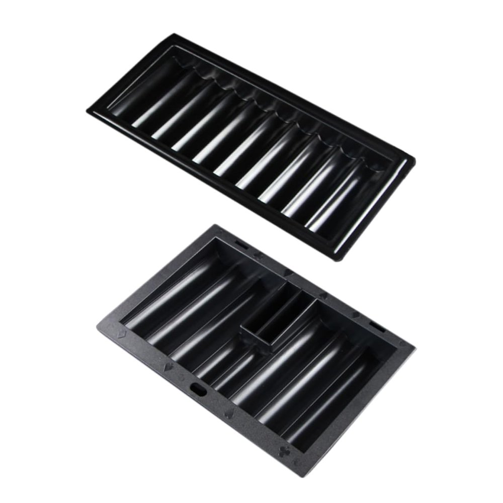 FAVOMOTO 2pcs Poker Chip Tray Plastic Holder for Organizing Poker Chips Space-Saving Design for Game and Parties Capacity