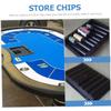 FAVOMOTO 2pcs Poker Chip Tray Plastic Holder for Organizing Poker Chips Space-Saving Design for Game and Parties Capacity view 4
