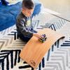 Peak and Rainbow Balance Board for Toddlers - Wooden Wobble - Kids Balance - First Birthday Gift - Large Natural Wood - Handmade view 3