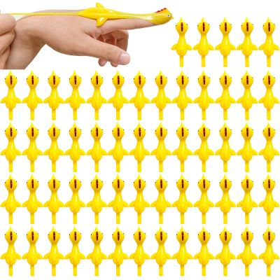 60PCS Finger Slingshot Chicken Rubber,Flick Stretchable Chickens Toys,Flying Stretchy Chicken Fingers for Birthday,Children's Day,Thanksgiving Day Stocking Stuffer Party Favor