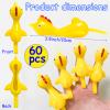 60PCS Finger Slingshot Chicken Rubber,Flick Stretchable Chickens Toys,Flying Stretchy Chicken Fingers for Birthday,Children's Day,Thanksgiving Day Stocking Stuffer Party Favor view 2