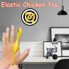 60PCS Finger Slingshot Chicken Rubber,Flick Stretchable Chickens Toys,Flying Stretchy Chicken Fingers for Birthday,Children's Day,Thanksgiving Day Stocking Stuffer Party Favor view 3