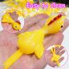 60PCS Finger Slingshot Chicken Rubber,Flick Stretchable Chickens Toys,Flying Stretchy Chicken Fingers for Birthday,Children's Day,Thanksgiving Day Stocking Stuffer Party Favor view 4