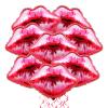 8Pcs Big Red Lip Balloons,30 Inch Lips Kiss Balloons for Galentines Day Marriage Valentine's Day Wedding Party Marriage Engagement Pink Girl Spa Party view 1