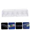 ifundom Acrylic Poker Chip Rack 100 Chips Storage Organizer Collector's Coin Holder view 3