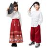 2-piece Girl's Dance Hanfu Dress Chinese Tang Suit Dress Performing Costumes Hanbok for Kids view 1