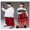 2-piece Girl's Dance Hanfu Dress Chinese Tang Suit Dress Performing Costumes Hanbok for Kids view 4