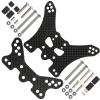 TOOMOD Carbon Adjustable Shock Absorber Front/Rear Shock Damper Stay for Tamiya RC TT-02B Off-Road Car Chassis Upgrades Replace Parts view 1