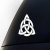 ToysCentral Basics Celtic Trinity Knot Family Symbol Premium Vinyl Decal Sticker - 6 Year Durability, Waterproof, Adhesive Emblem for Cars, Laptops, Windows, and More (Matte White), TR-453 view 1
