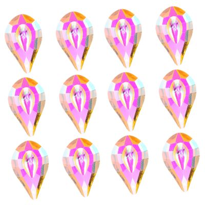 Veemoon 12pcs Crystal Hanging Decor Prisms for Chandeliers Light Fixtures for Weddings Holidays Home Decor Versatile Crystal Pendant Ornaments