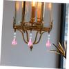 Veemoon 12pcs Crystal Hanging Decor Prisms for Chandeliers Light Fixtures for Weddings Holidays Home Decor Versatile Crystal Pendant Ornaments view 3
