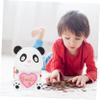 Abaodam Panda Piggy Bank Money Saving Jar Cute Cartoon Design for Home Decoration for Boys and Girls and Adults for Birthdays and Saving Habits view 4