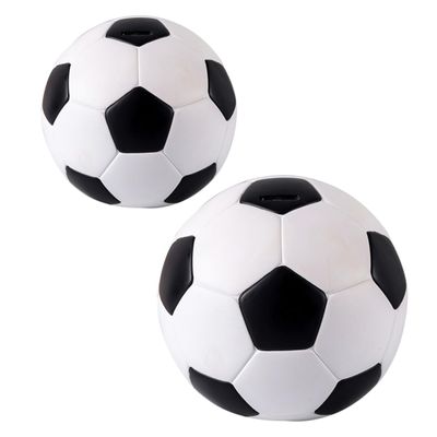Abaodam 2pcs Vinyl Football Shape Coin Box Decorative Piggy Bank Cartoon Money Box for Boys and Girls Coin Holder Adornment