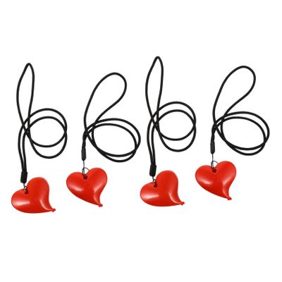 Abaodam 2sets Heart Shape Stroller Clips for Secure Blanket Holding Durable Safe Design for Seats and Walkers Bright Colors to Stimulate Visual Development